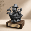 Individuelle 3D-Figur als personalisierte Sonderanfertigung mit Schiff und Forschungsdetails