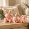 Modernes Osterhasen Set als Frühlingsdeko im Wohnzimmer