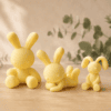 Frühlingsdeko Osterhasen Set in Gelb Matt
