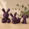 3D-gedruckte Osterhasen in Pflaume Matt