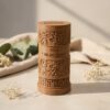 Personalisierte Geldgeschenkbox zur Konfirmation mit Blumenmuster in Braun