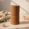 Personalisierte Geldgeschenkbox zur Konfirmation im Rautendesign in Braun